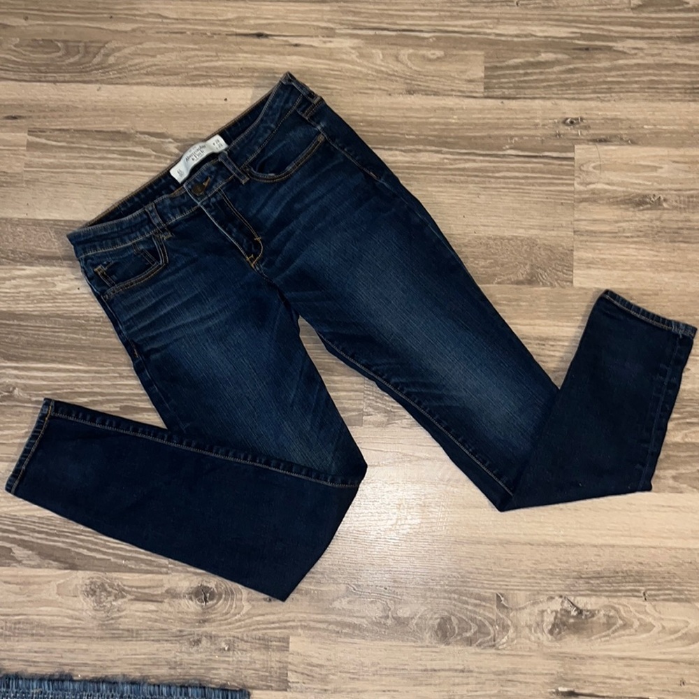 Abercrombie & Fitch Super Skinny Denim Blue Jeans